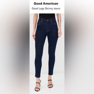 Good American Good Legs Skinny Jeans - Dark Wash - Size 12/31